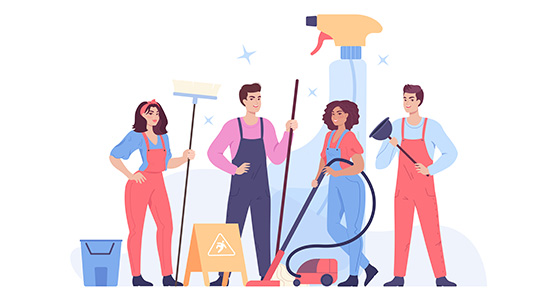 Professional Cleaning Team